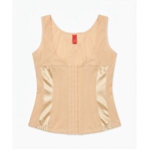 Redefine Womens Shapewear Tank Top Beige Nude Compression Waist Trainer Large